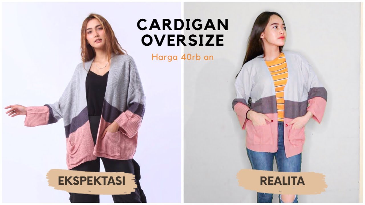 cardi rajut oversize