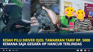 Pilu Driver Ojol Tawarkan Tarif Rp. 5000 Kemana Saja Gegara HP Hancur Terlindas Nyaris Dijambret