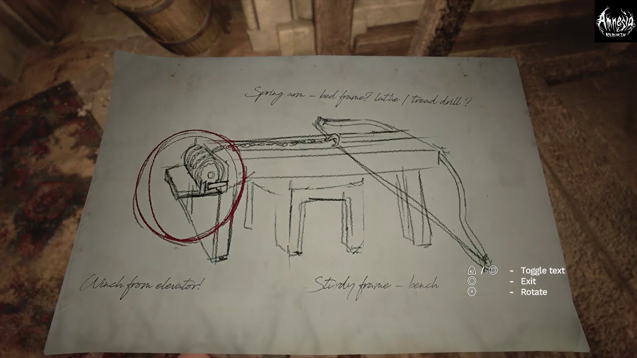 Where to find the winch for the elevator - Amnesia Rebirth