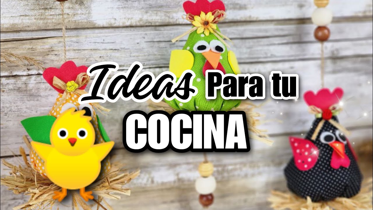 Manualidades Bonitas para Tu Cocina-DIY Kitchen Craft Ideas-Artesanato ...