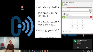 Bria Desktop Answering a Call Putting Caller on Hold Bringing Caller back on Call Muting and Unmutin