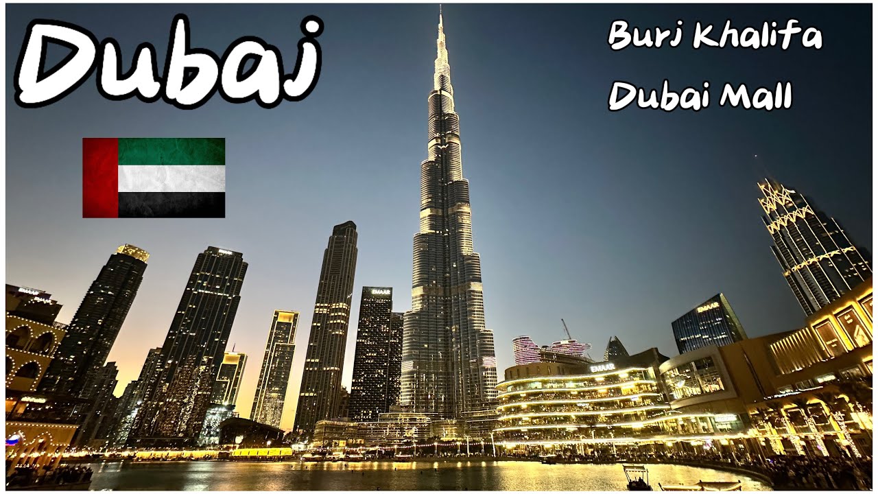 Dubaj - Zjednoczone Emiraty Arabskie [walking tour] UEA - Burj Khalifa, Dubaj Mall   NO TALK