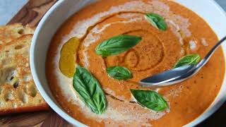 Roasted Tomato Soup 🍅 | Easy & Creamy Recipe