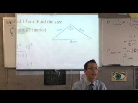 Extension I Quiz (Differentiation of Trig, Integration, Cosine Rule and Geometry)