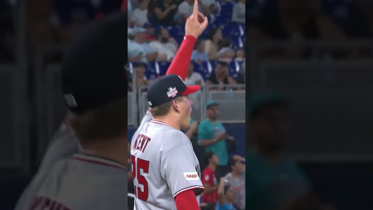 Jacob Young goes full Spider-Man to make this catch!!