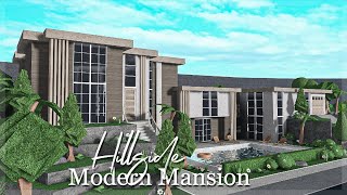 Bloxburg: Hillside modern mansion [part 1] (exterior)