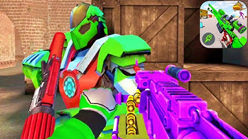 Robot FPS Shooting Strike Counter Terrorist Game Part 7 - Android Gameplay Walkthrough