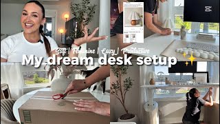 Aesthetic Home Office Setup ✨ Dreamy Soft Feminine Desk Tour (Minimal + Productive WFH) screenshot 4