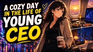 Información A Day in the Life of a Young CEO ✈️🌧️  Cozy Ghibli Inspired Animation Noticias