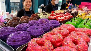 Top 5 Most Delicious & Beautiful Donuts in Korea | Korean Street Food