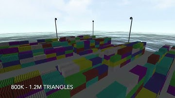 Three.js Instanced Mesh Test (Shipping containers)