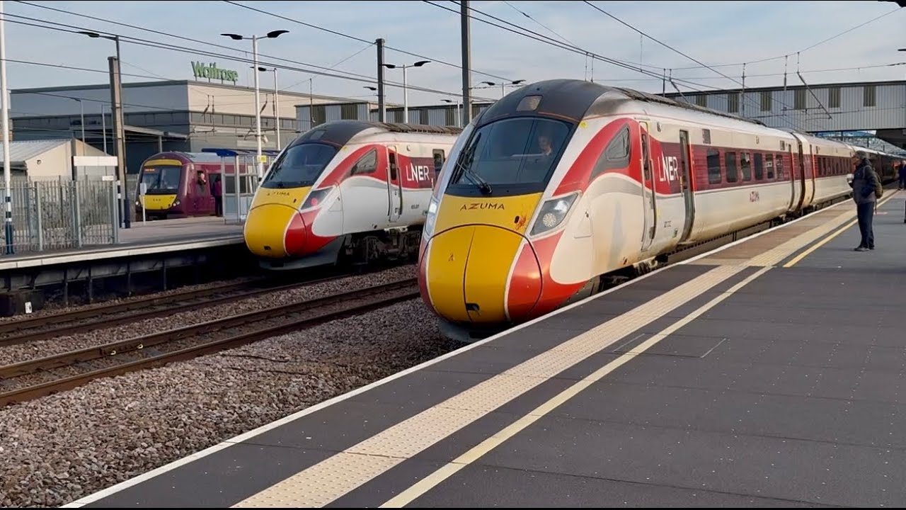 On the East Coast Main Line at Peterborough Station