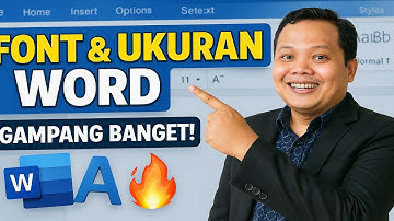 CARA MENETAPKAN JENIS & UKURAN HURUF WORD! 💯 (Mudah Banget!)