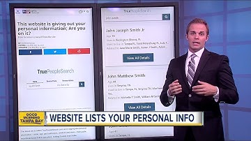 Website lists your personal information, how to remove yourself