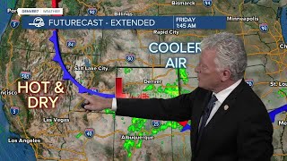 Some storms through evening and overnight, hotter on Wednesday