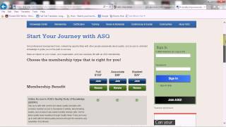 Apply for ASQ Membership
