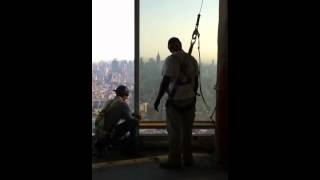 NYC freedom tower good mornings New York  from 580 ironwork