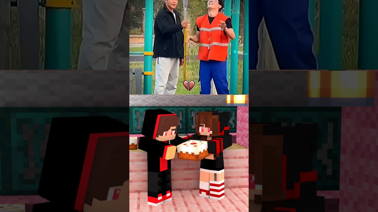 JJ's Sister bedrock Cake Prank 😂- MAIZEN Minecraft Animation 