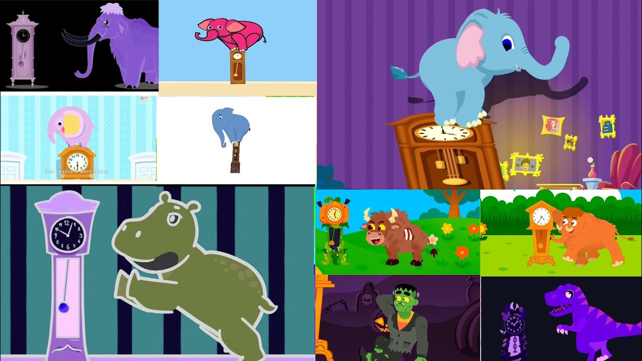 Hickory Dickory dock (Mammoth, Zombie & Elephants)