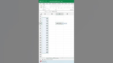 Master the MODE Formula Tutorial! find the most frequently occurring value in your dataset in excel!