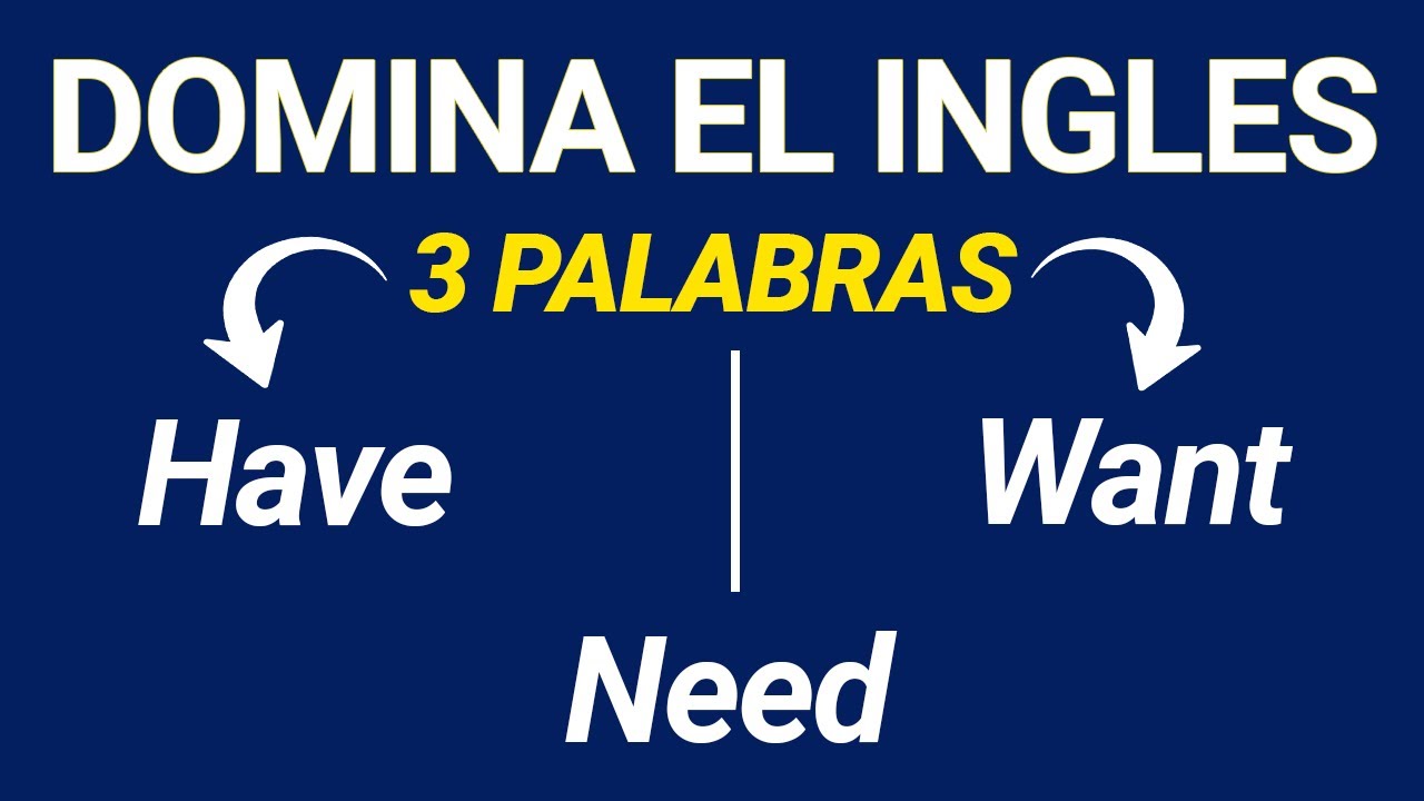 3 PALABRAS en INGLES que debes DOMINAR para poder HABLAR INGLES 👅