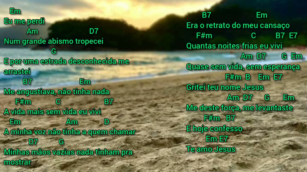 Cifra Simplificada Te amo Sérgio Lopes YouTube