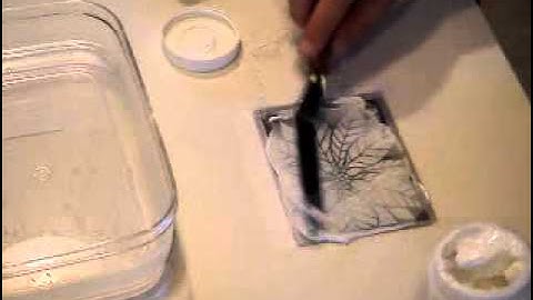 How to use Embossing Paste with Glitter on Stencils for cardmaking