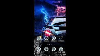 Android Theme! How to customize your phone [ modern classic sports car in the rain ] screenshot 5