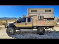 Jon Burtt's F-250 MONSTER 4x4 Flat Bed Truck Camper on 40's - Exterior WALK THROUGH