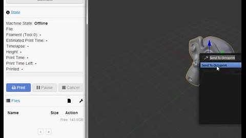Sending 3D models in Blender directly to Octoprint for 3D-printing