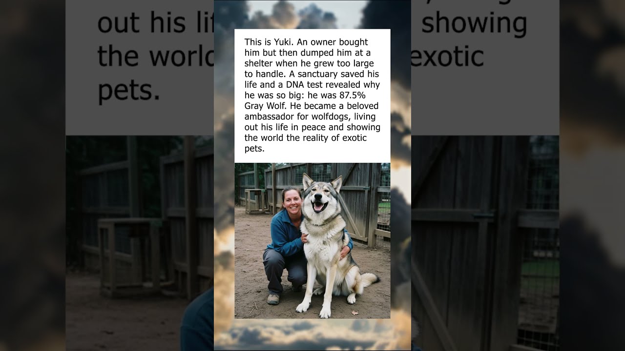 The Story Of Yuki Giant Wolfdog 