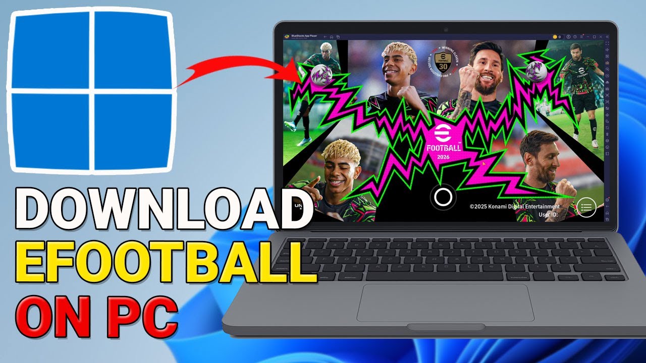 How to download EFOOTBALL on pc laptop - How to play PES on pc - YouTube