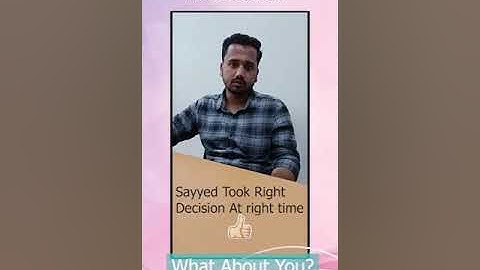 Sayyed Took The Right Decision For His Career @CADD Centre Design Studio  #Dessign#job #courses