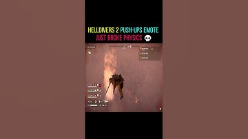 Helldivers 2 Push-Ups Emote Just Broke Physics 💀 | #helldivers2gameplay