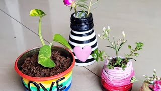 Mini planters🌱 •| Best out of waste |• Go green🌏💕 ||step by step|| Art In the Air❤