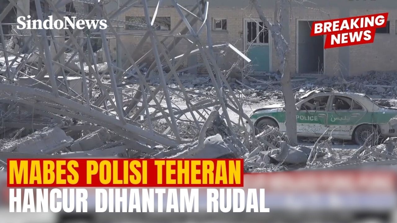 Mabes Polisi Teheran Hancur Dihantam Rudal, Bangunan Rata dengan Tanah | Breaking News | 06/03