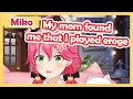 Miko mom found out shes played eroge but acts like nothing happened hololiveeng sub