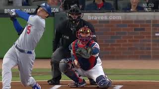 Corey Seager Hits A 2-Run Homer To Give Dodgers An Early Lead | Dodgers vs. Braves (NLCS Game 2)