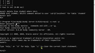 DCL Commands in SQL and its execution  1 BY IT SWAPNA.S.BHAVSAR