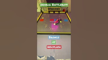 Bronco vs Whiplash .. Wrecked .. Hexbug Battlebots  #hexbugbattlebots #hexbugvideos #battlebots