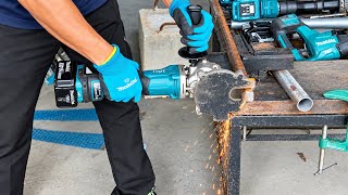 Makita Steel Cutter in Action Cutting Thick Steel Like a Pro! | Cordless Power Tool