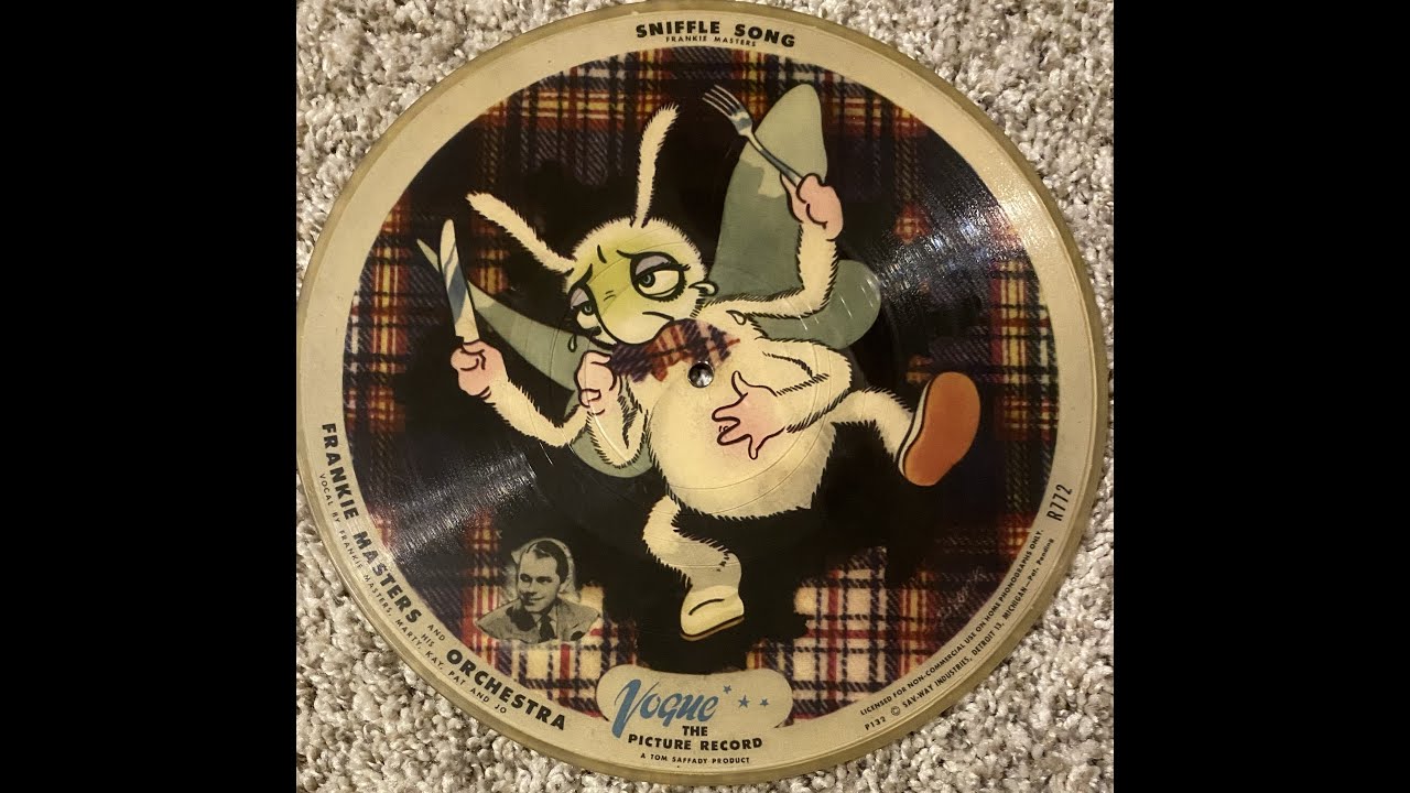 Frankie Masters and His Orchestra - Sniffle Song  78RPM Vogue Picture Disc