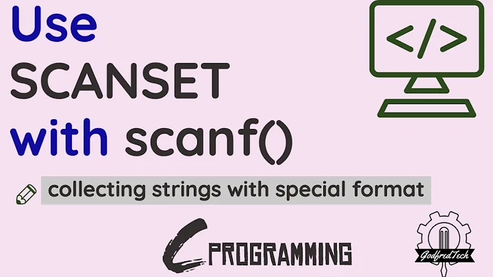 Reading String Using the Scanf function with a Scanset | C Programming |