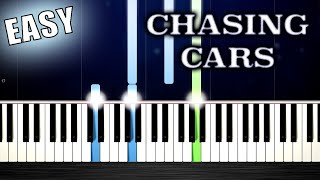 Video thumbnail of "Snow Patrol - Chasing Cars - EASY Piano Tutorial by PlutaX"