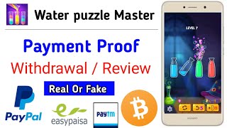 Water Puzzle Master Payment Proof - Water Puzzle Master Withdrawal - Water Puzzle Master Review screenshot 2