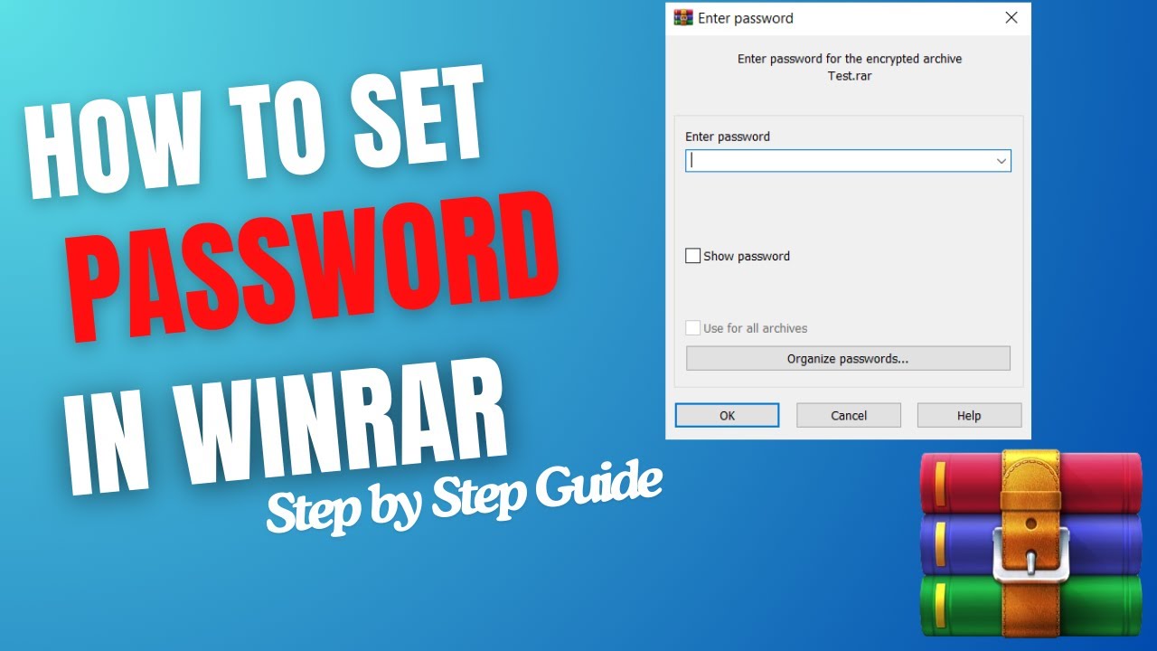 How to Set a Password in WinRAR | Step By Step Guide || Virtual Comrade