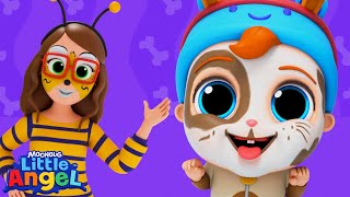 animal face painting dance song little angel kids songs