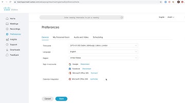 How to CONNECT MS OFFICE 365 & CALENDAR to WEBEX MEET?