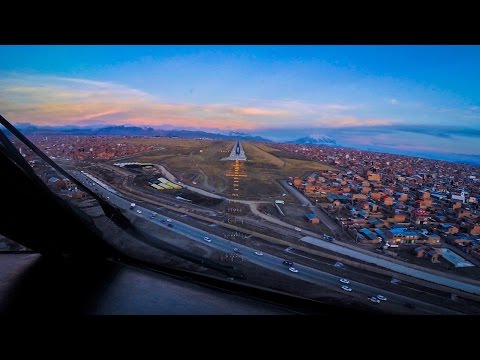 Pilotsview to Highest Int Airport in the World