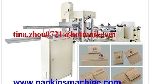 table napkin folding machine